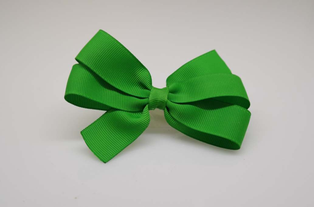 Large pinwheel hair Bow with colors  Classical Green